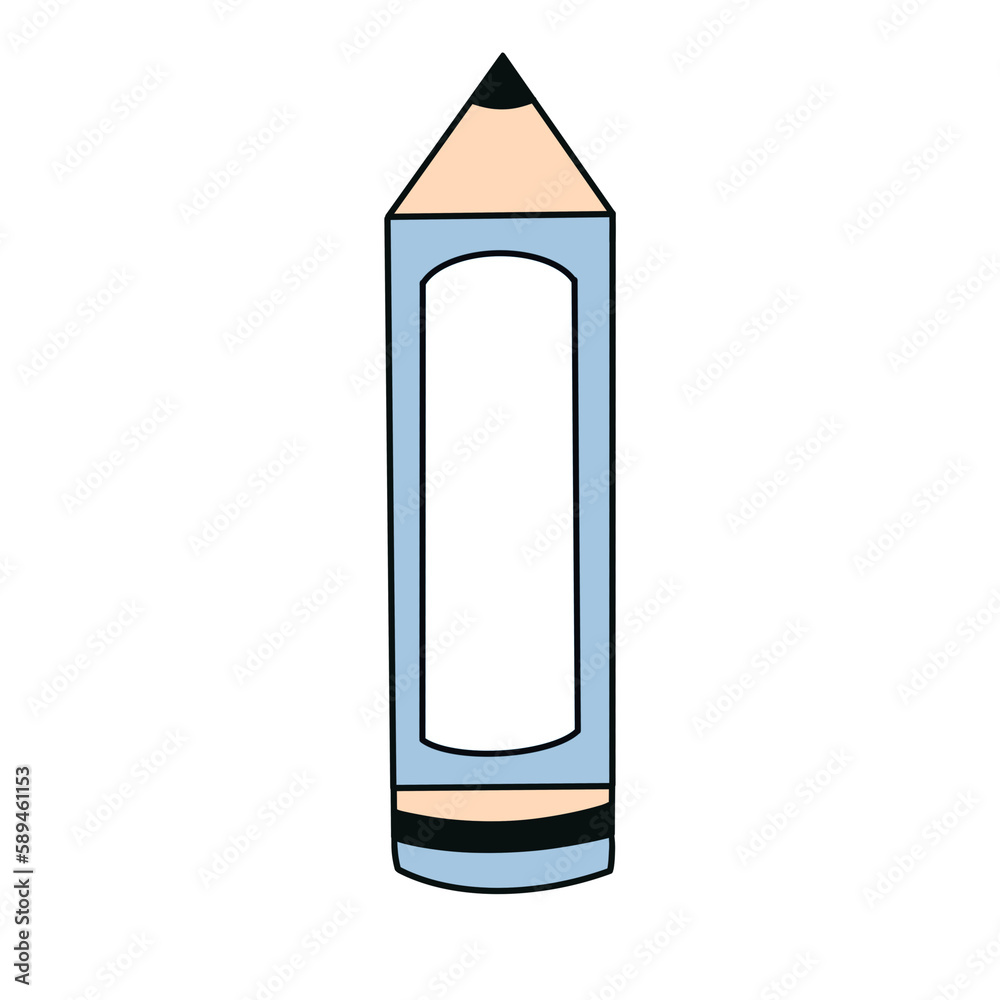 Blue pencil bolder cute design Blue pencil bolder cute design