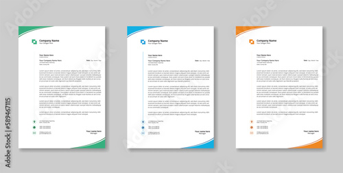 modern Letter head design template