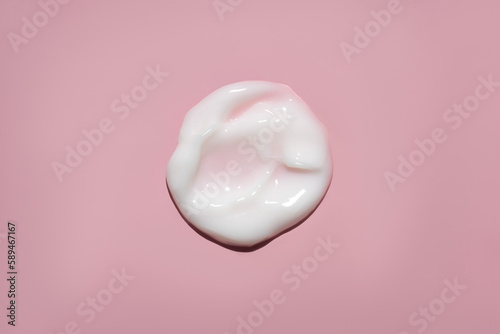 Canvas Print white opaque cream lotion moisturizer smudge swatch