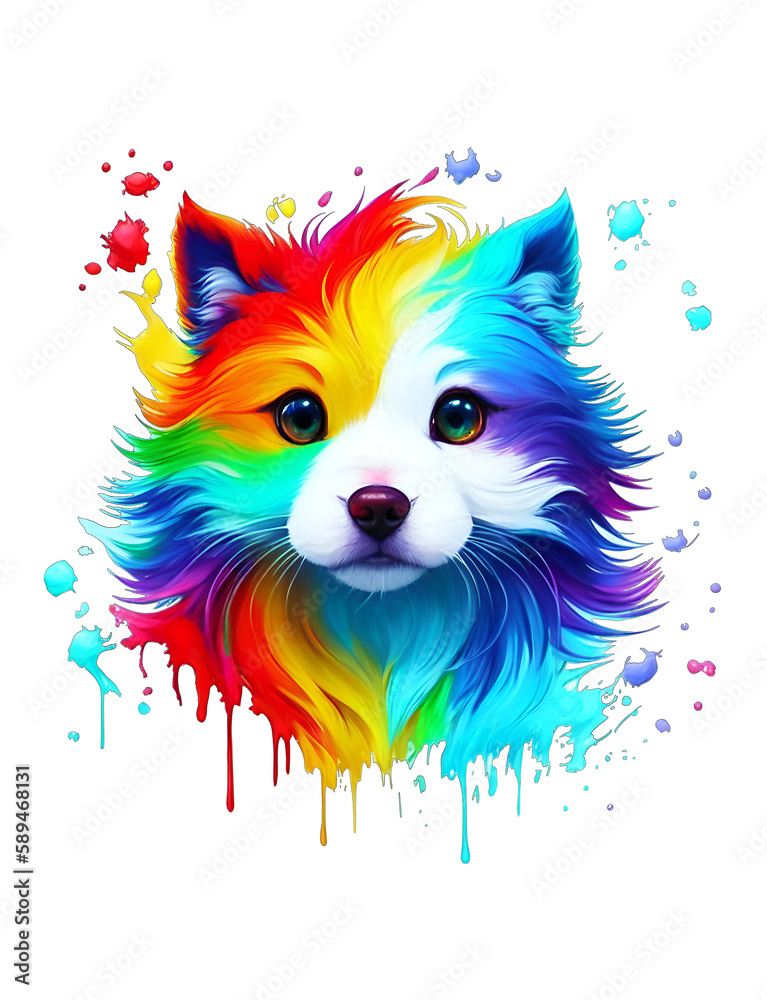 rainbow dog 