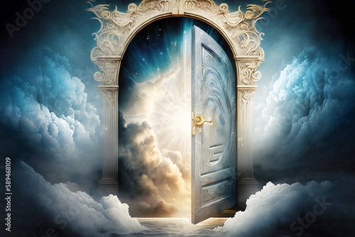Door to Heaven Created with Generative AI Technology