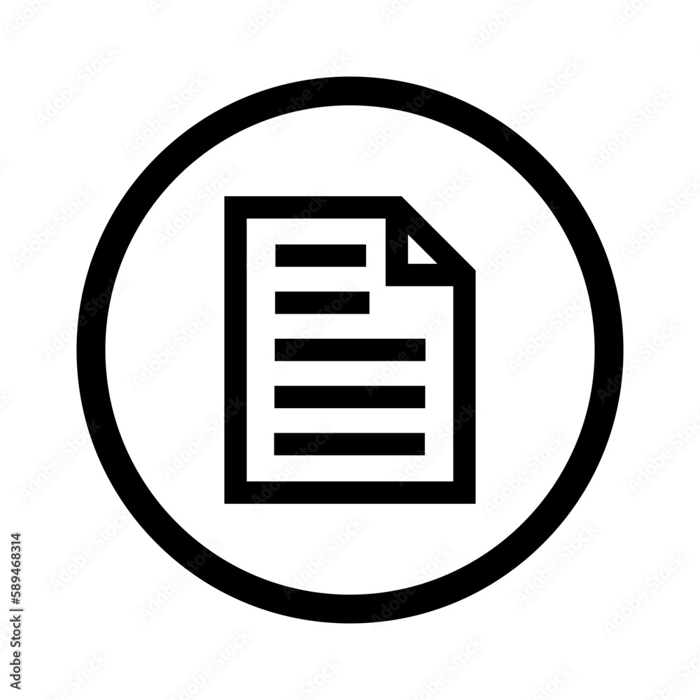 Document line icon. Document line icon.