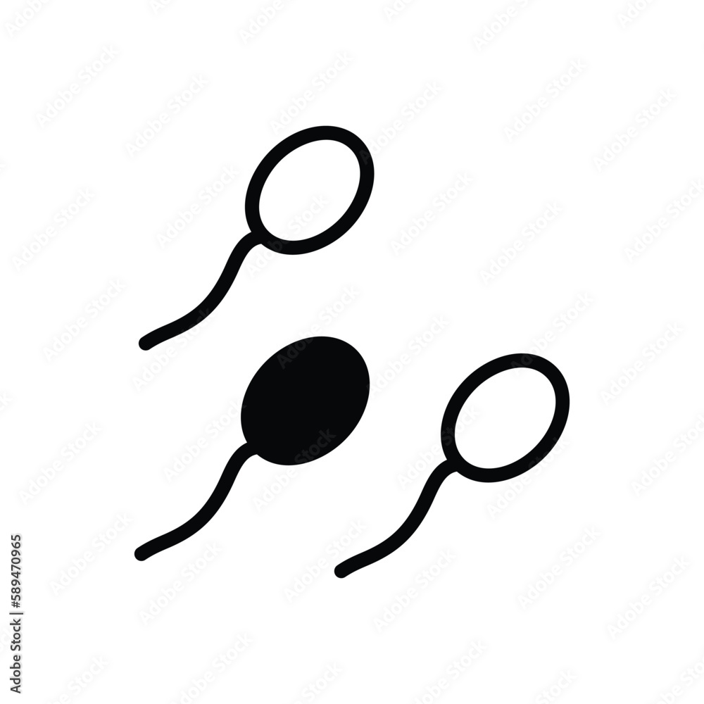  male sperm icon vector stock.