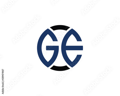 GE Logo design vector template