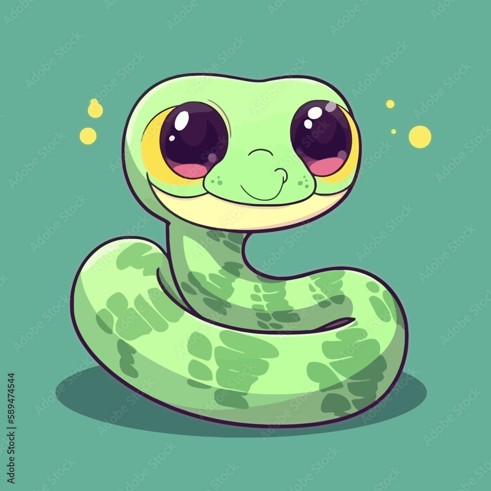 Fototapeta premium cute snake