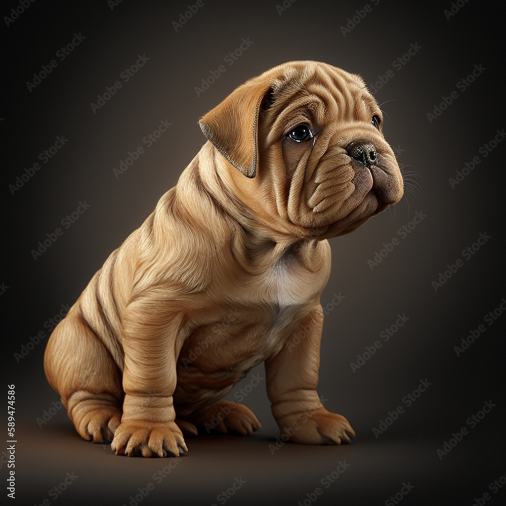 Obraz premium Sharp Pei Puppy