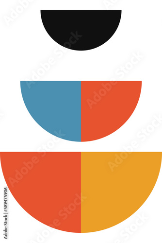 Abstract geometric minimalist artwork. Vector illustration made of simple shapes like circle, square, triangle. Retro background in Bauhaus style and bold colors: red, yellow, blue and black on white Free Download Abstract geometric minimalist artwork. Vector illustration made of simple shapes like circle, square, triangle. Retro background in Bauhaus style and bold colors: red, yellow, blue and black on white - GFXLoad