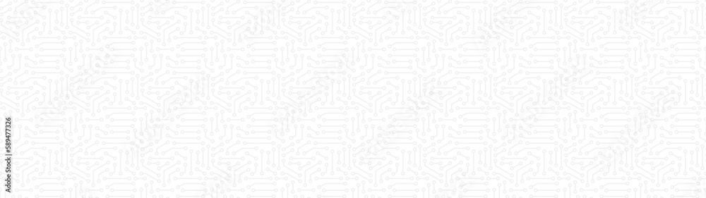基板のような幾何学的なパターンの背景 - デジタル･AI･コンピュータのイメージ素材 - ワイド
