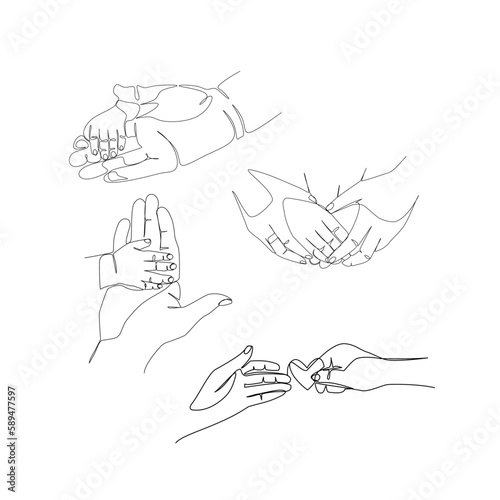 Hands vector illustration