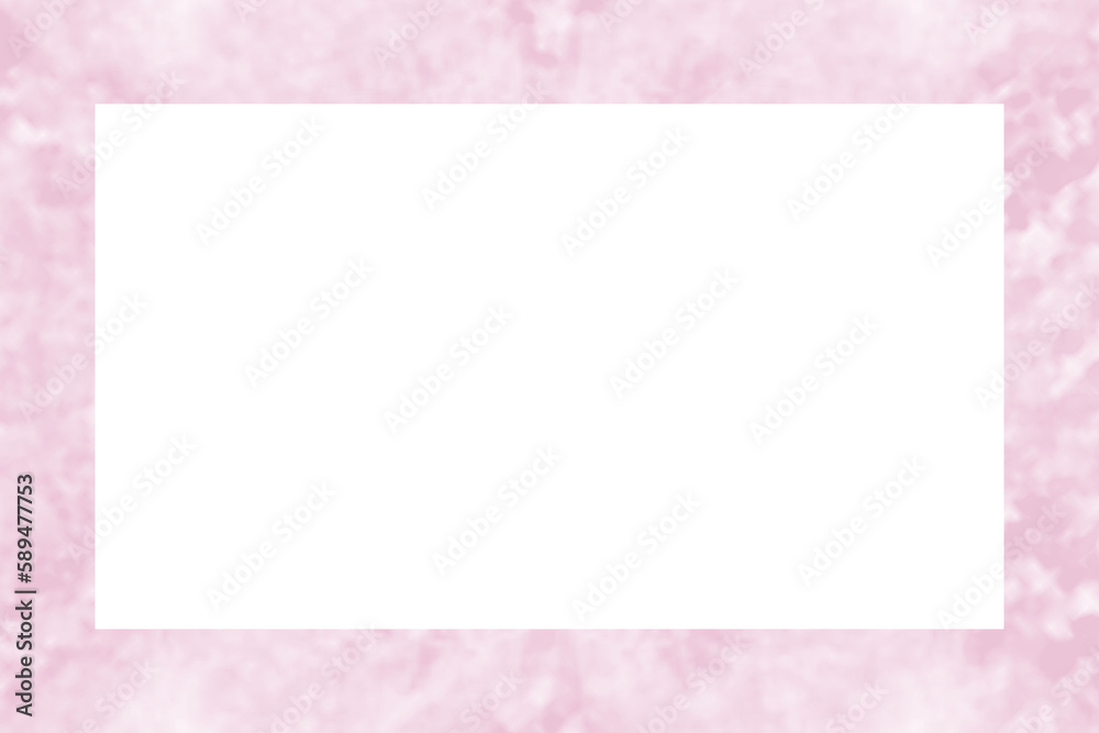 淡いピンク色の氷河の色合いのフレーム素材(透過)