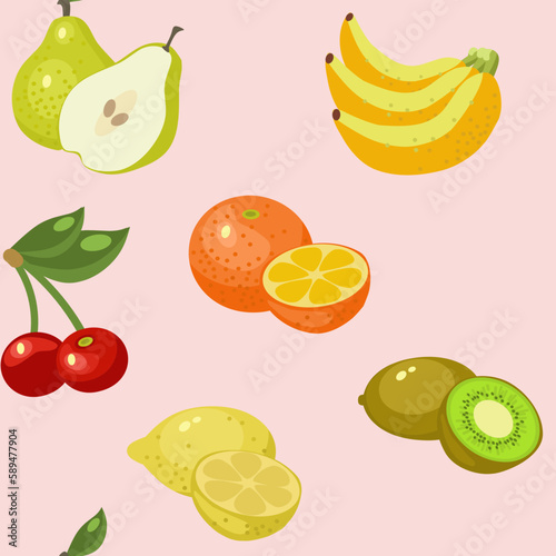 Fototapeta Naklejka Na Ścianę i Meble -  Fruits pattern