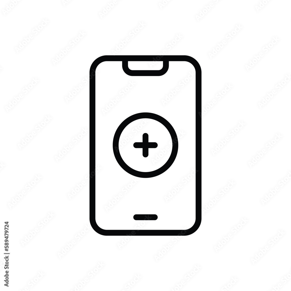 Mobile Healthcare icon vector stock. Mobile Healthcare icon vector stock.