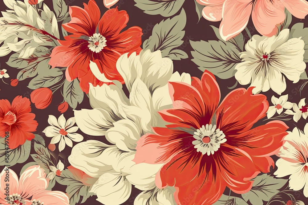 seamless floral background seamless floral background