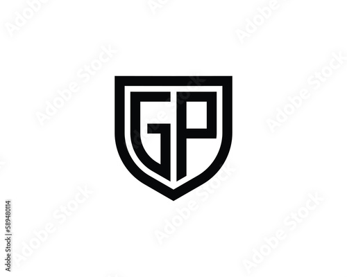 GP logo design vector template