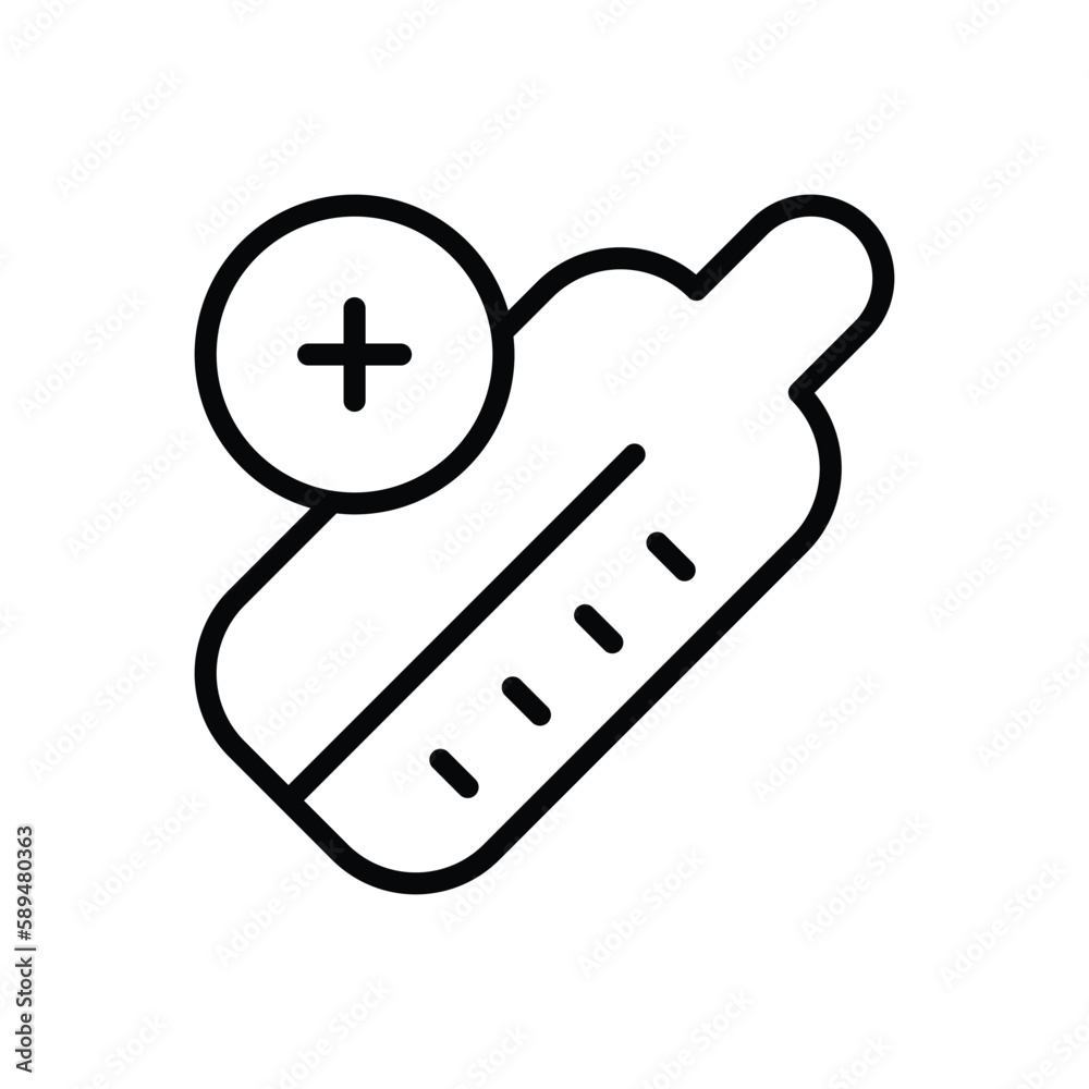 Thermometer icon vector stock. Thermometer icon vector stock.