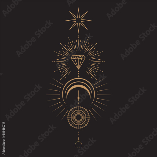 Celestial Magic Mystical and Esoteric Illustration