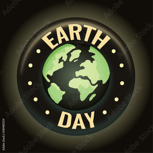 Illustration for Earth Day. Planet with continents. Illustration for Earth Day, abstract patterns on the planet 