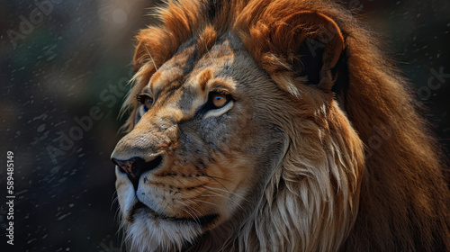 Roar into Life: Inspiring Illustration of Lion to Ignite Your Passion and Courage, Generative AI