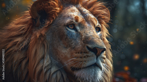 Into the Wild  Stunning Realistic Illustration of Lion and Their Natural Habitat  Generative AI