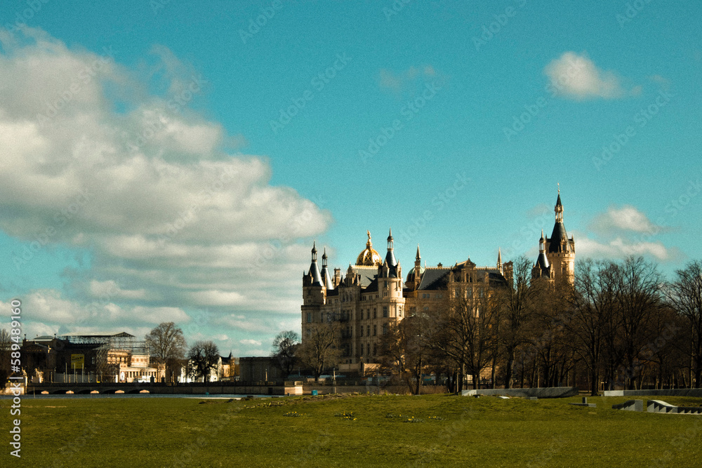 Obraz premium castle against the sky