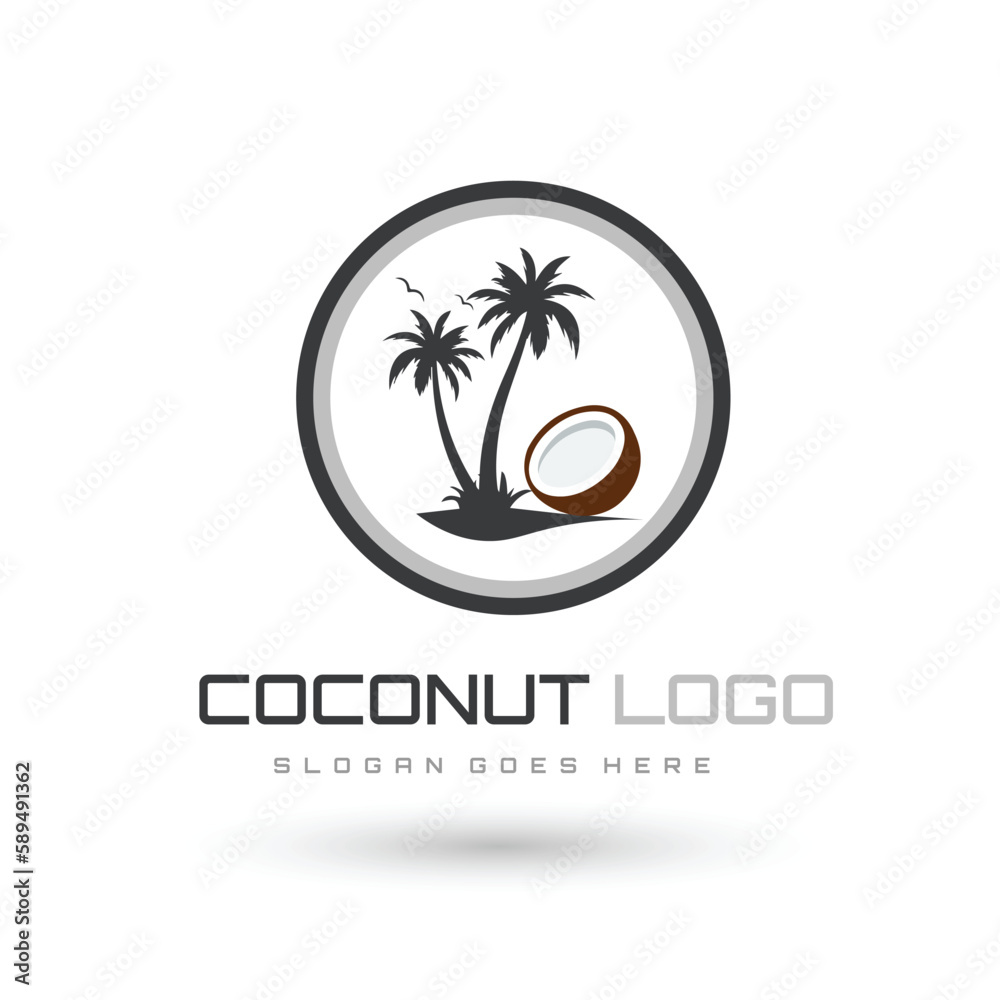 Coconut logo for everyone who have outlet or market on coco