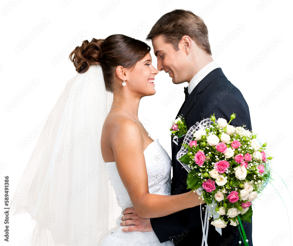 Happy just married young couple Happy just married young couple
