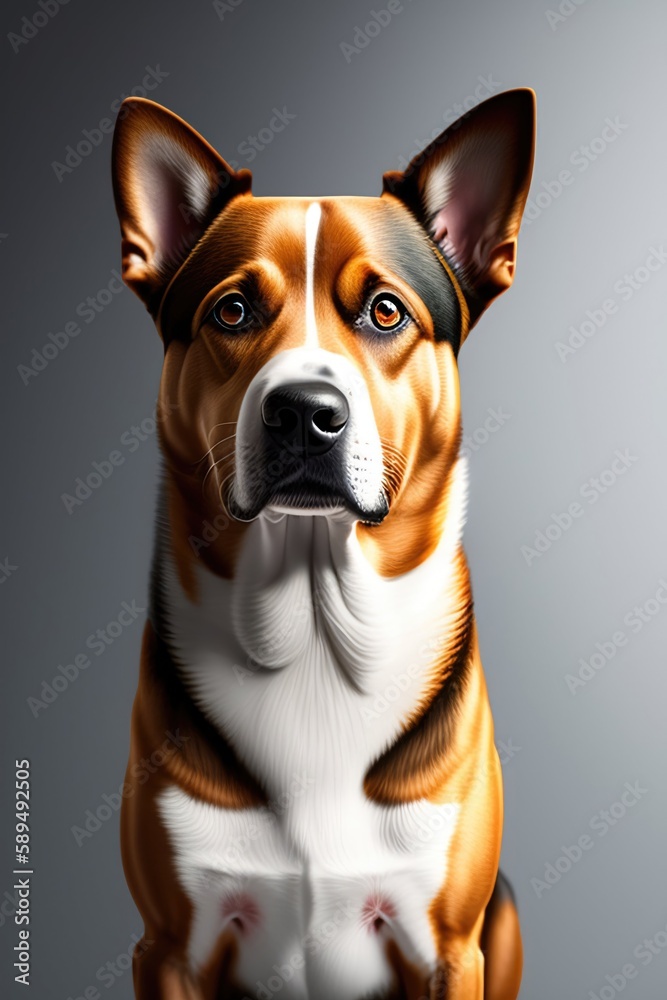 Super realistic illustration dog