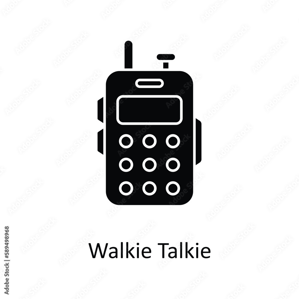Walkie Talkie Vector Solid Icons. Simple stock illustration stock Walkie Talkie Vector Solid Icons. Simple stock illustration stock
