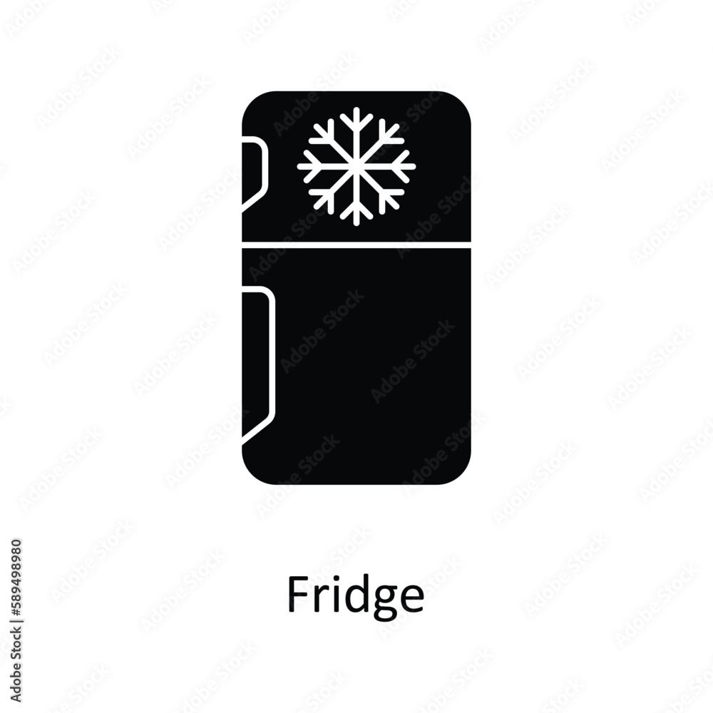Fridge Vector Solid Icons. Simple stock illustration stock Fridge Vector Solid Icons. Simple stock illustration stock