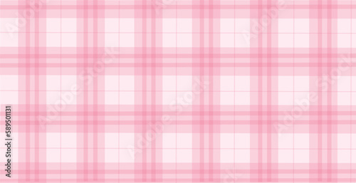 Pink plaid background vector illustration.