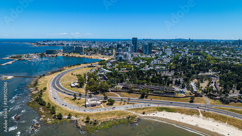 Aerial view, Montevideo, Uruguay photo