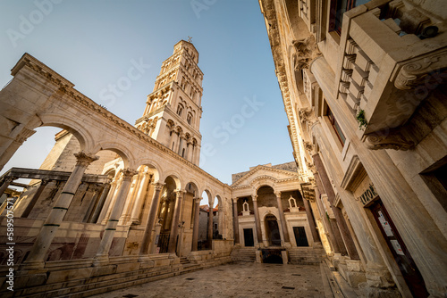 View of Docletian's palace in Split, Croatia. photo