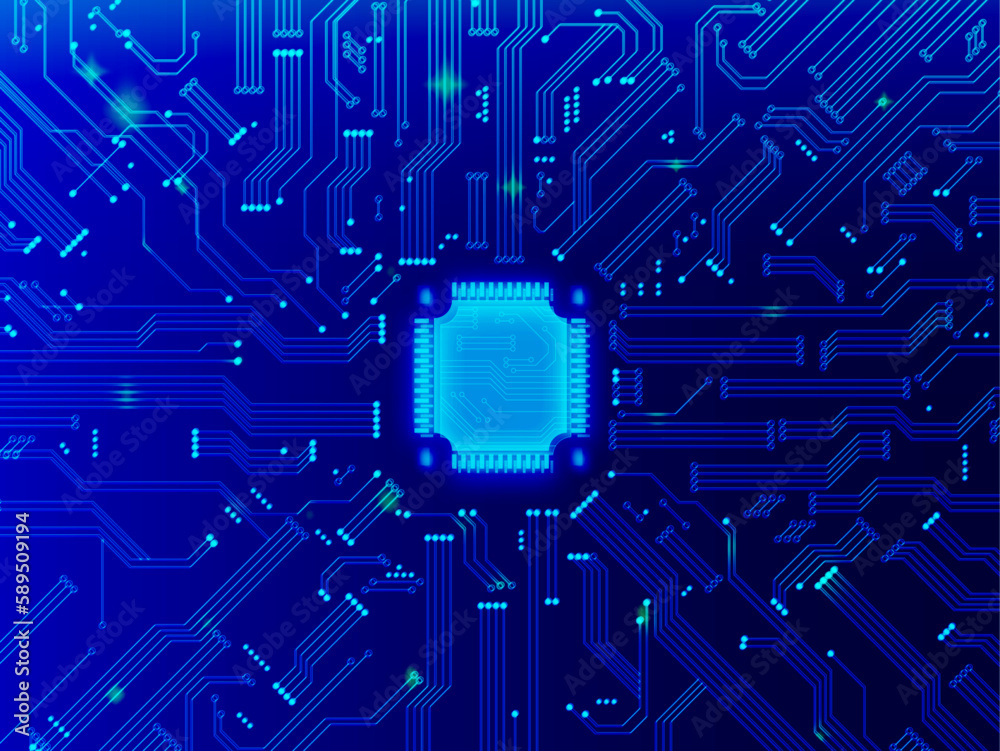 Circuit imprimé abstrait