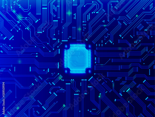 Circuit imprimé abstrait