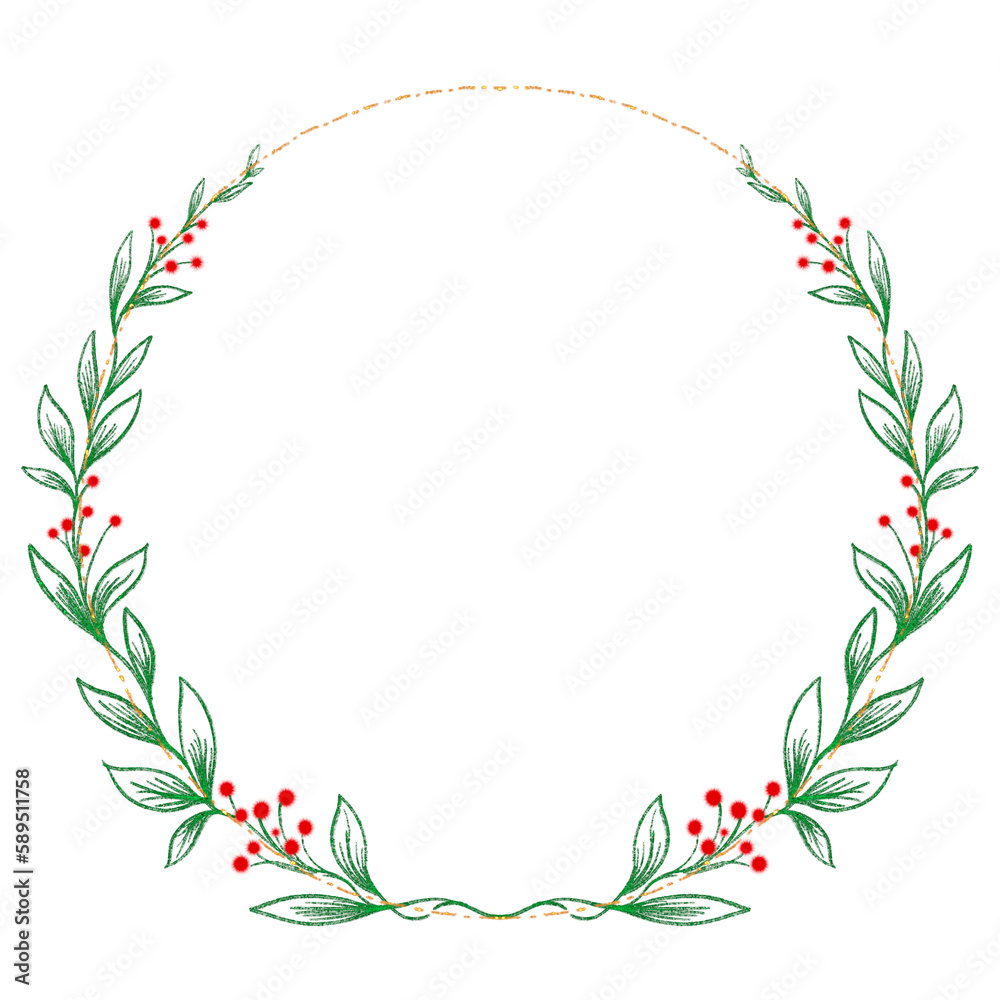 glitter Christmas wreath 