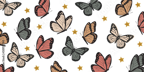 butterflies pattern png design