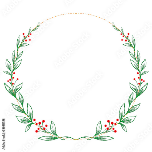 glitter Christmas wreath 