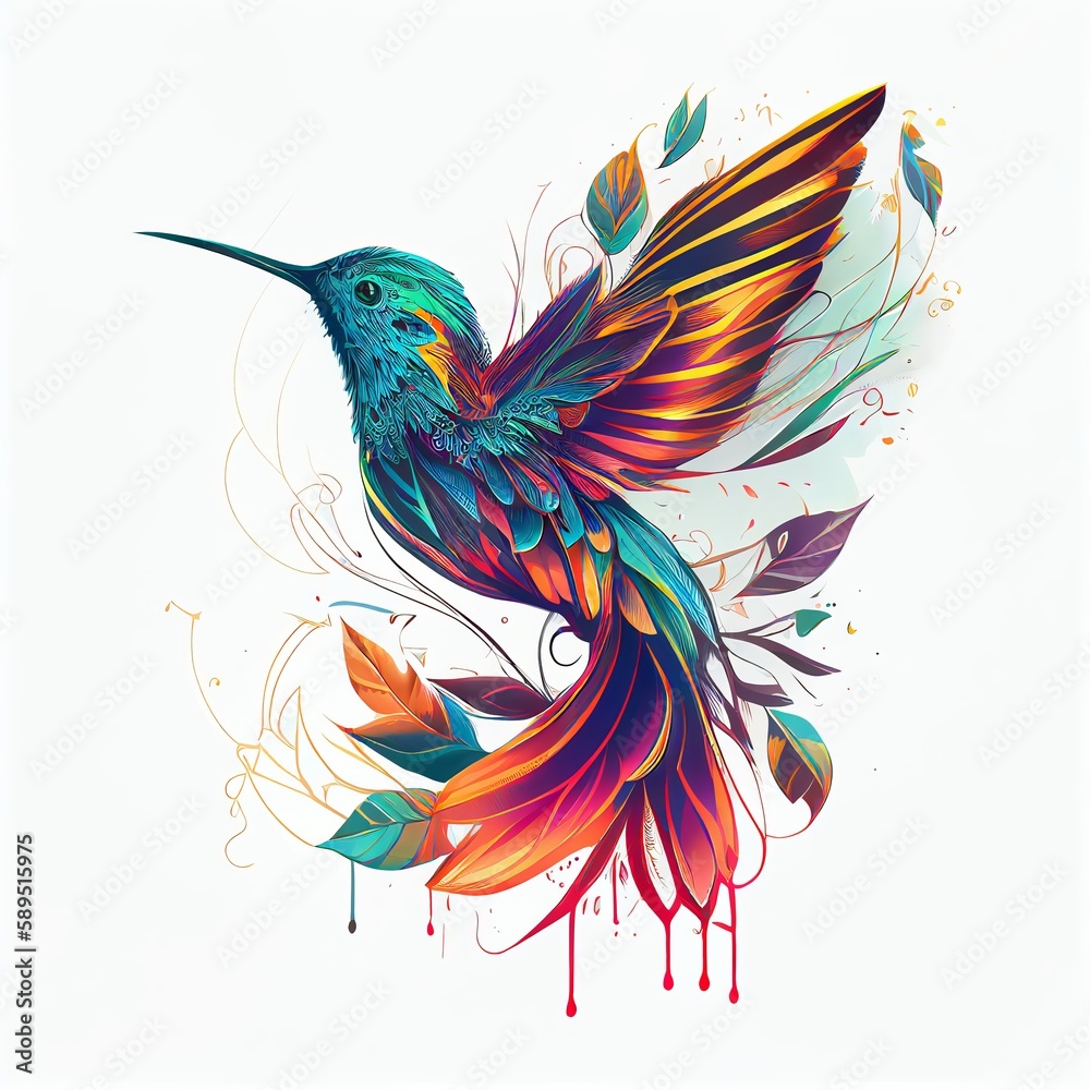 Obraz premium flying bird caliber Generative AI