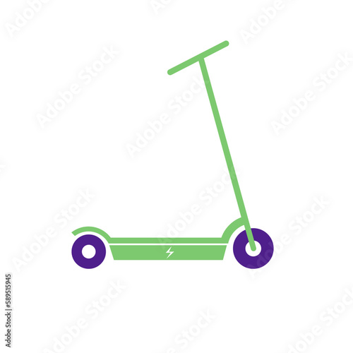 Electric scooter icon. Electro transport logo. Vector illustration