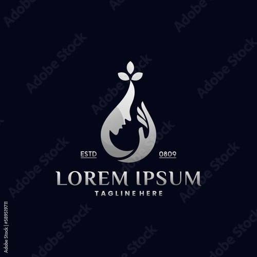 skin care oil logo
