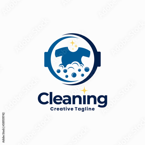 dry clean logo design