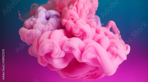 Abstract colorful paint. Illustration AI Generative.