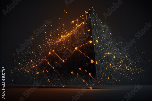 Data technology background. Abstract background. Connecti