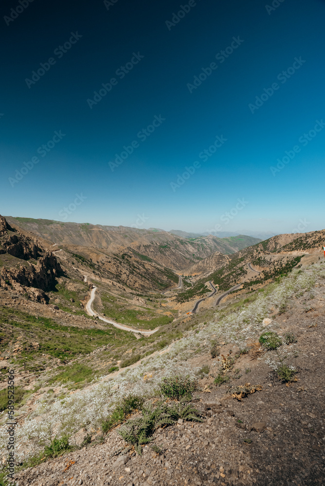 road in the mountains of Iraq 