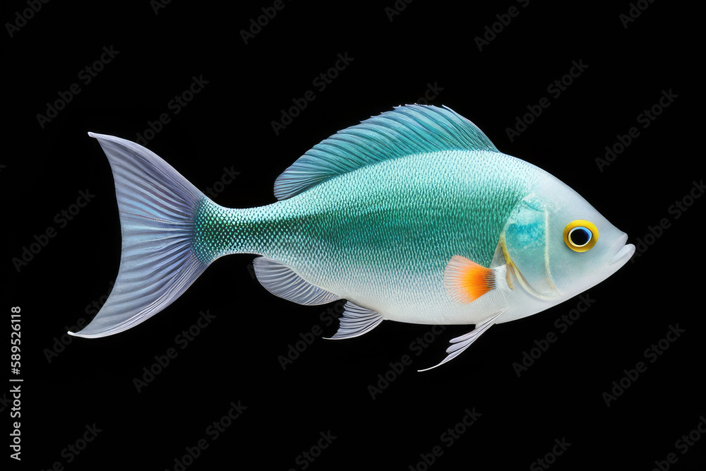Fish Design Element on a Solid Background: Perfect for Underwater-themed Projects and Decor Fish Design Element on a Solid Background: Perfect for Underwater-themed Projects and Decor