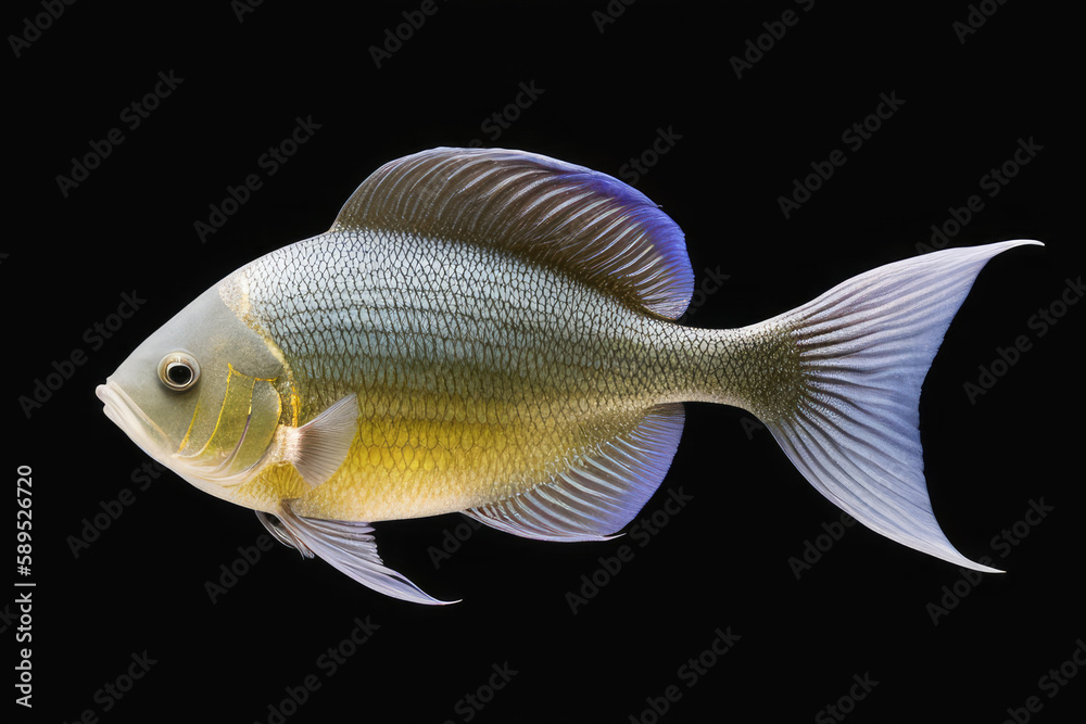 Fish Design Element on a Solid Background: Perfect for Underwater-themed Projects and Decor Fish Design Element on a Solid Background: Perfect for Underwater-themed Projects and Decor
