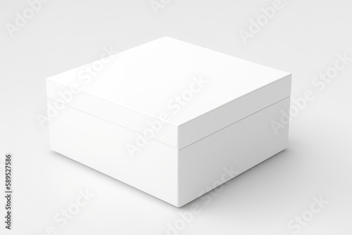 Clean White Box Mockup: Perfect for Packaging and Branding Showcase © Gabriele