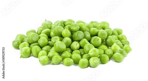 Green peas isolated on transparent png