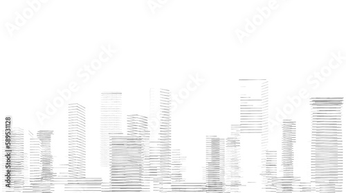 Sketch of a city