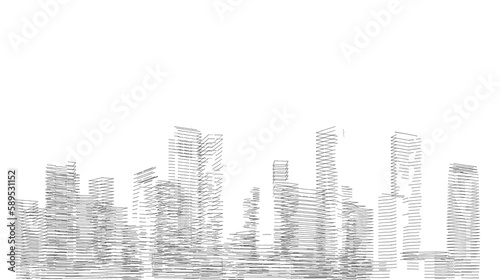 abstract city skyline